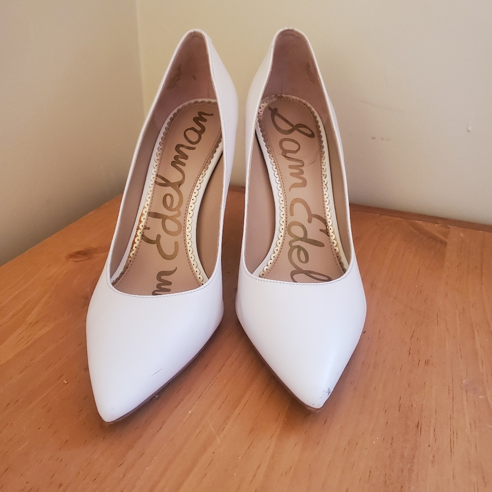 Sam Edelman Hazel White Pumps